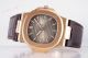 Swiss Patek Philippe Nautilus Rose Gold Gray Dial Brown Leather Strap Replica Watch (4)_th.jpg